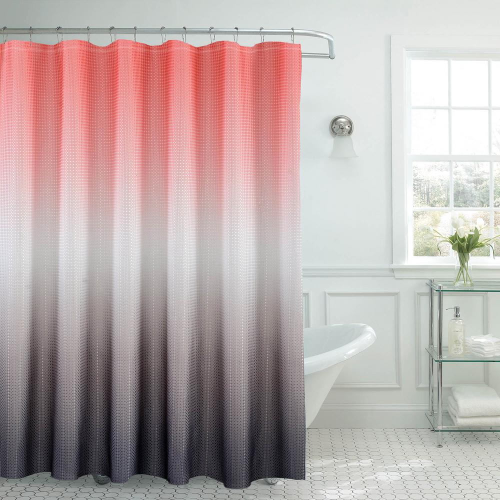 Creative Home Ideas Ombre Waffle Weave 70 In W X 72 L Shower Internet 301748598