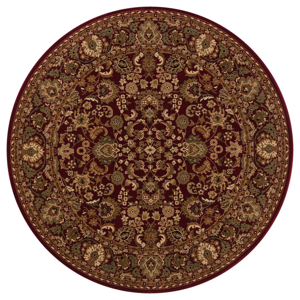 Concord Global Trading Persian Classics Mahal Red 5 ft. 3 in. Round ...