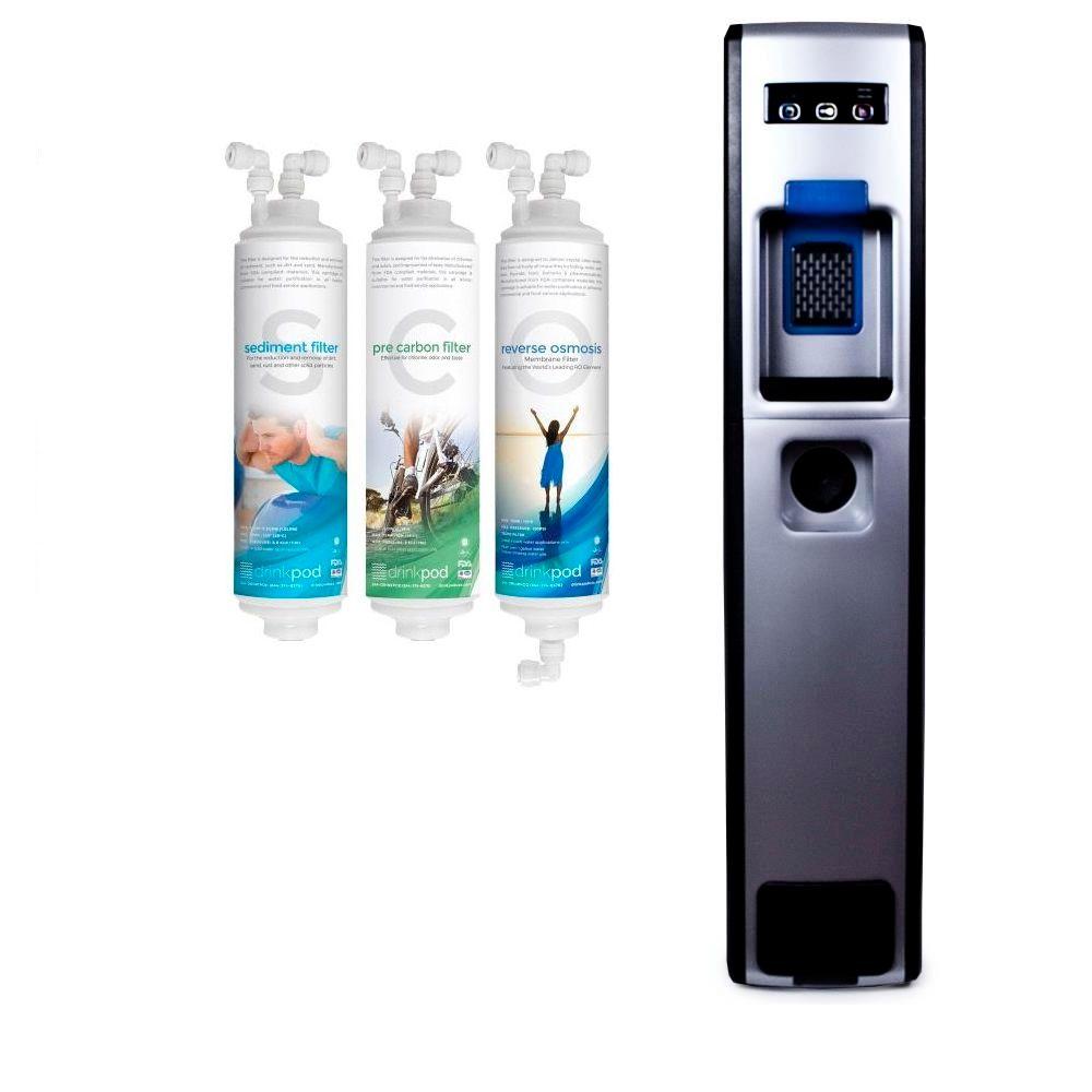 Drinkpod USA Bottleless Water Cooler RO with Sediment, Pre Carbon