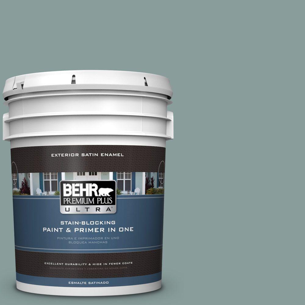 BEHR Premium Plus Ultra 5gal. PPU124 Agave Satin Enamel BEHR Premium Plus Ultra 5gal. PPU124 Agave Satin Enamel