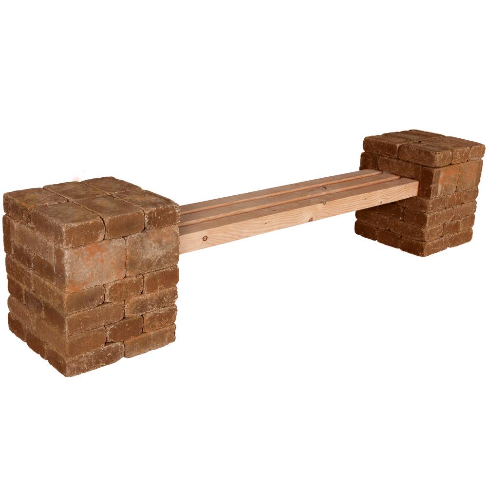 GTIN 748089000497 product image for Pavestone Benches 100 in. x 24.5 in. RumbleStone Bench Kit in Sierra Blend RSK51 | upcitemdb.com