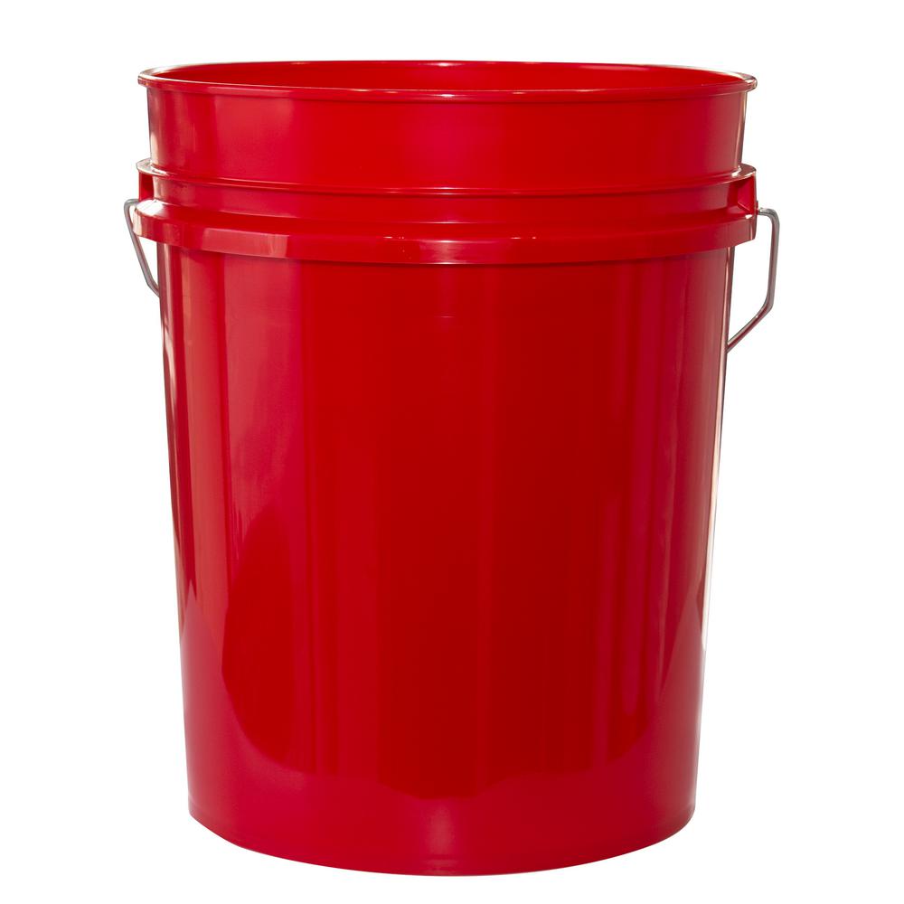Argee 5 gal. Red Pail-RG5500Red/120 - The Home Depot