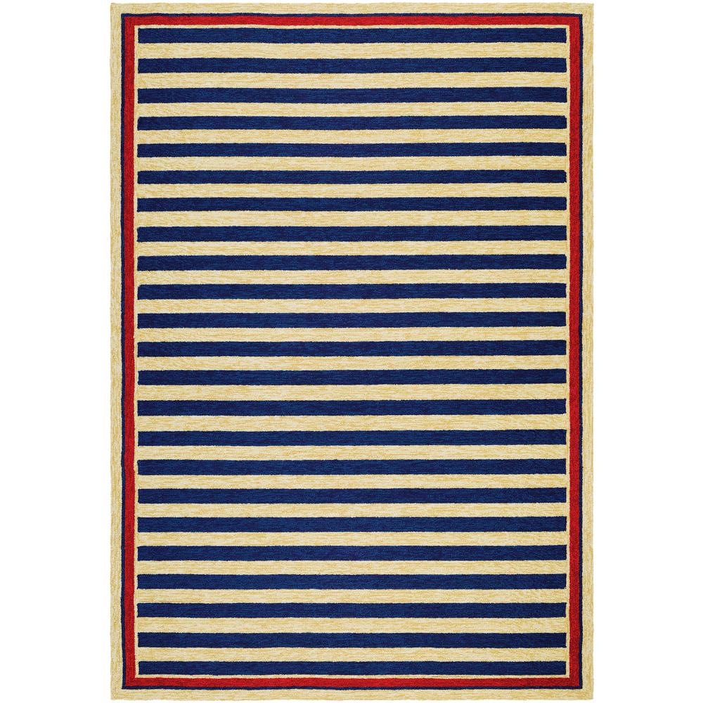 Couristan Covington Nautical Stripes Navy Red 6 Ft X 8 Indoor Couristan Covington Nautical Stripes Navy Red 6 Ft X 8 Indoor