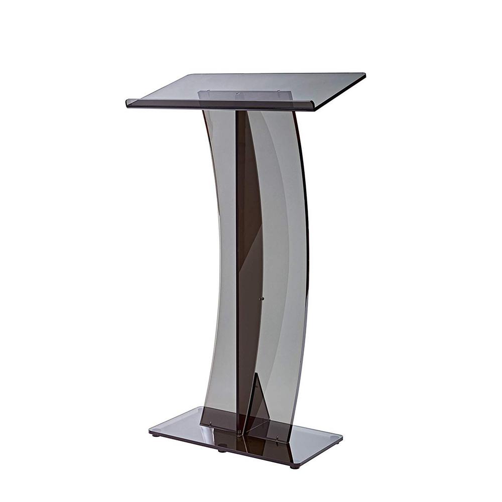 Adiroffice Black Acylic Slanted Speakers Podium Lectern 661 03 Blk Black Acylic Slanted Speakers Podium Lectern