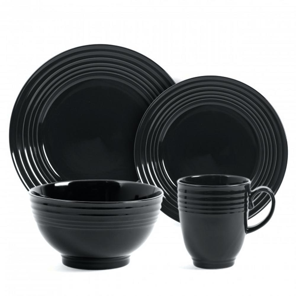 Black Dinnerware Tableware & Bar The Home Depot