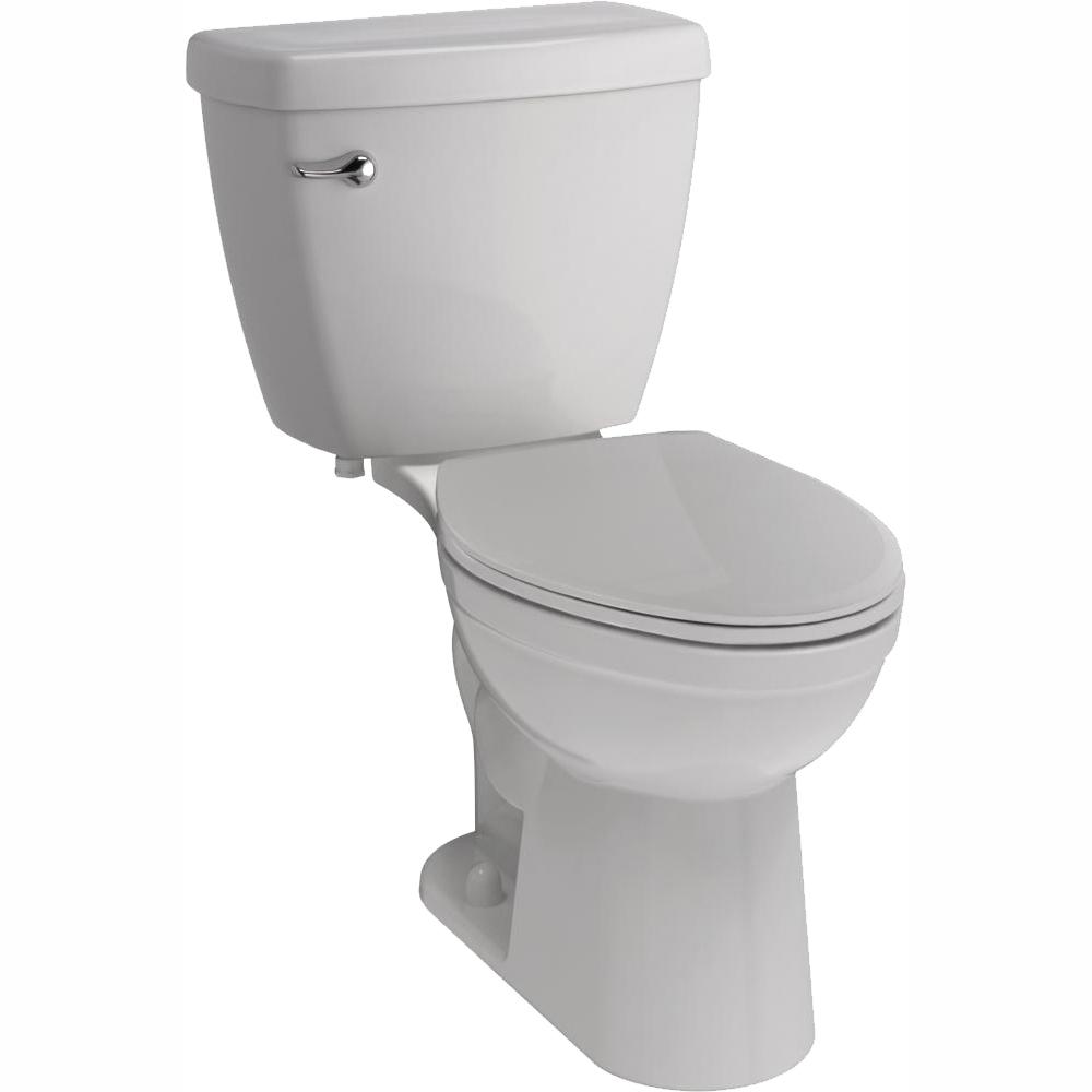 Delta Foundations 2-piece 1.28 GPF Single Flush Elongated Toilet in ...