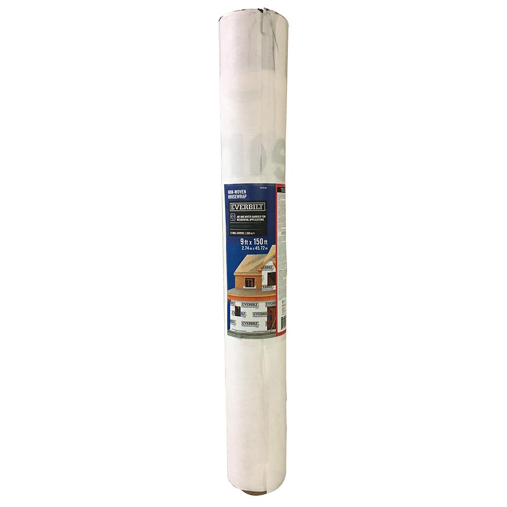 Everbilt 5.25 in. W x 3 ft. L NonWoven Buiding Wrap100000040751 The Home Depot