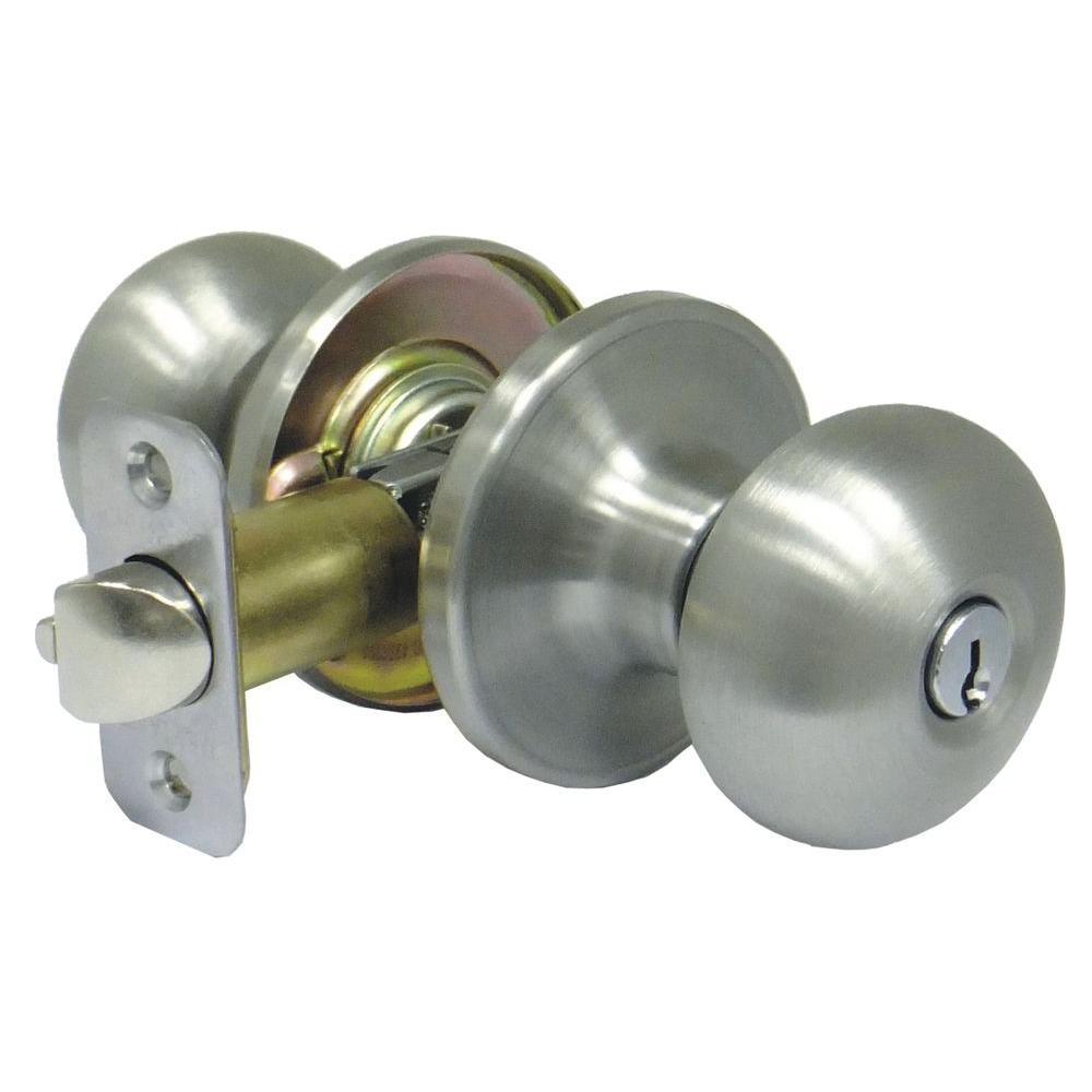 Faultless Mushroom Stainless Steel Keyed Entry Door Knob-TF600B-F - The ...