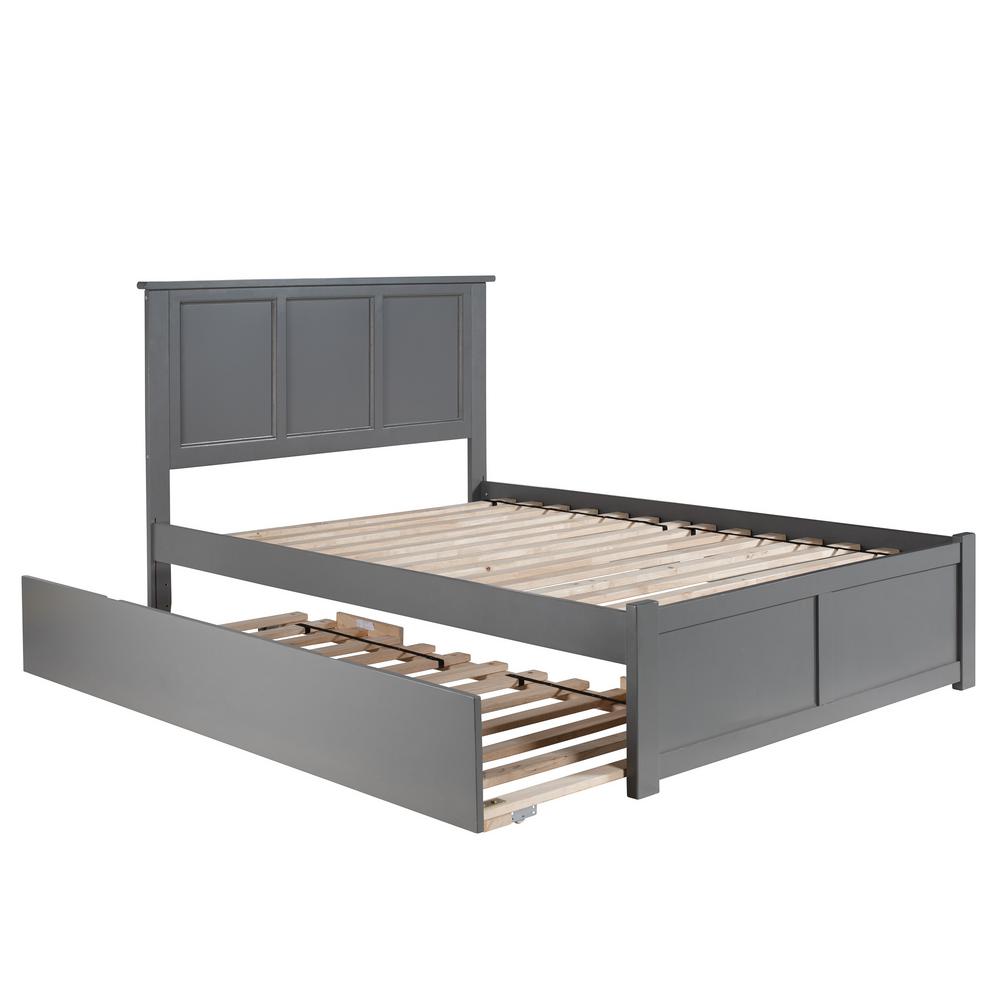 Atlantic Furniture Madison Full Platform Bed With Flat Panel Foot Atlantic Furniture Madison Full Platform Bed With Flat Panel Foot Board And Twin Size Urban Trundle