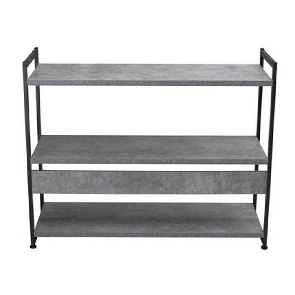 13.75 in. x 40.5 in. x 32.5 in. Free Standing Slate Wide Modular Shelf