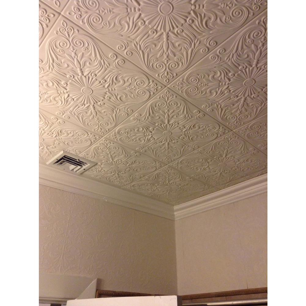 A La Maison Ceilings Spanish Silver 1 6 Ft X 1 6 Ft Glue Up