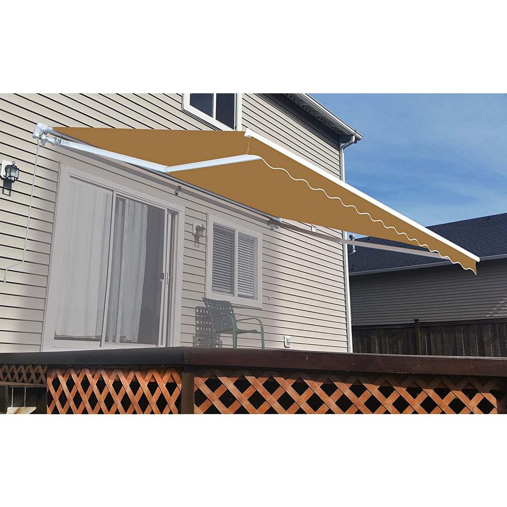 Aecojoy 10 8 Patio Awning Retractable Sun Shade Patio Ideas