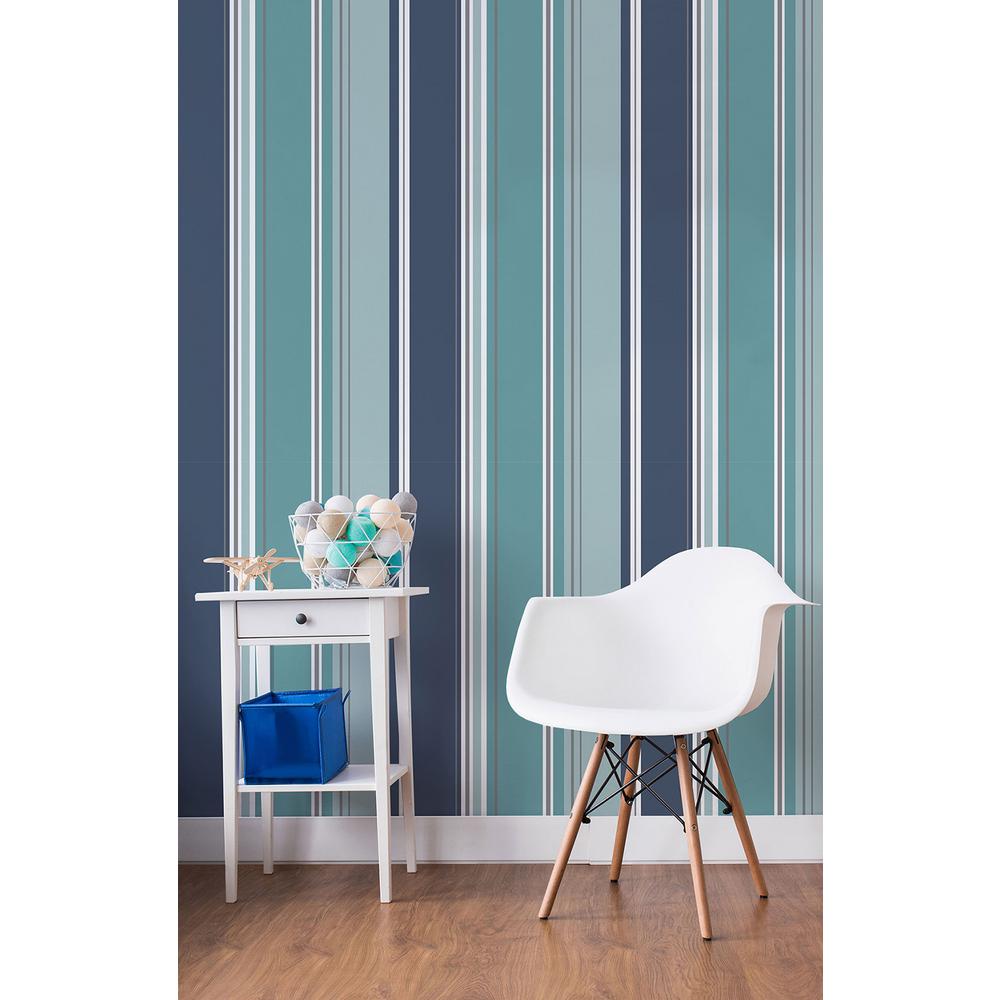 Blue - Wallpaper - Home Decor - The Home Depot