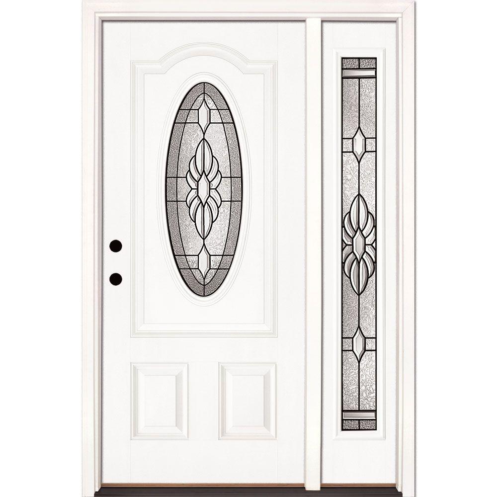 Feather River Doors 50 5 In X81 625 Sapphire Patina 3 4 Oval Feather River Doors 50 5 In X81 625 Sapphire Patina 3 4