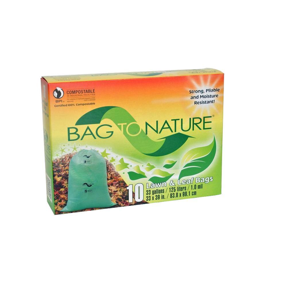 Bag To Nature 33 Gal Compole Leaf And Yard 10 Count 1 Bag To Nature 33 Gal Compole Leaf And Yard 10 Count