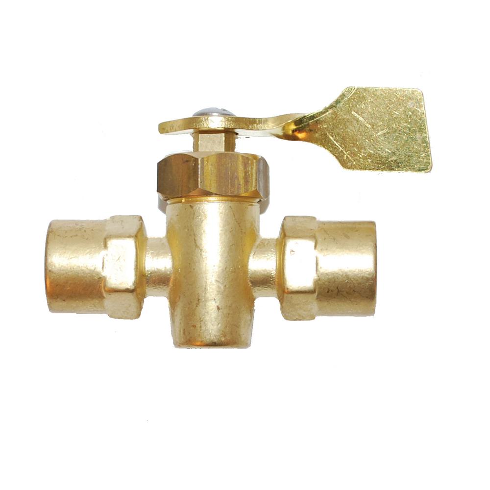 1//4 Female NPTF w//Click Detents attwood 88FV101-6 3-Way Fuel Tank Valve Brass