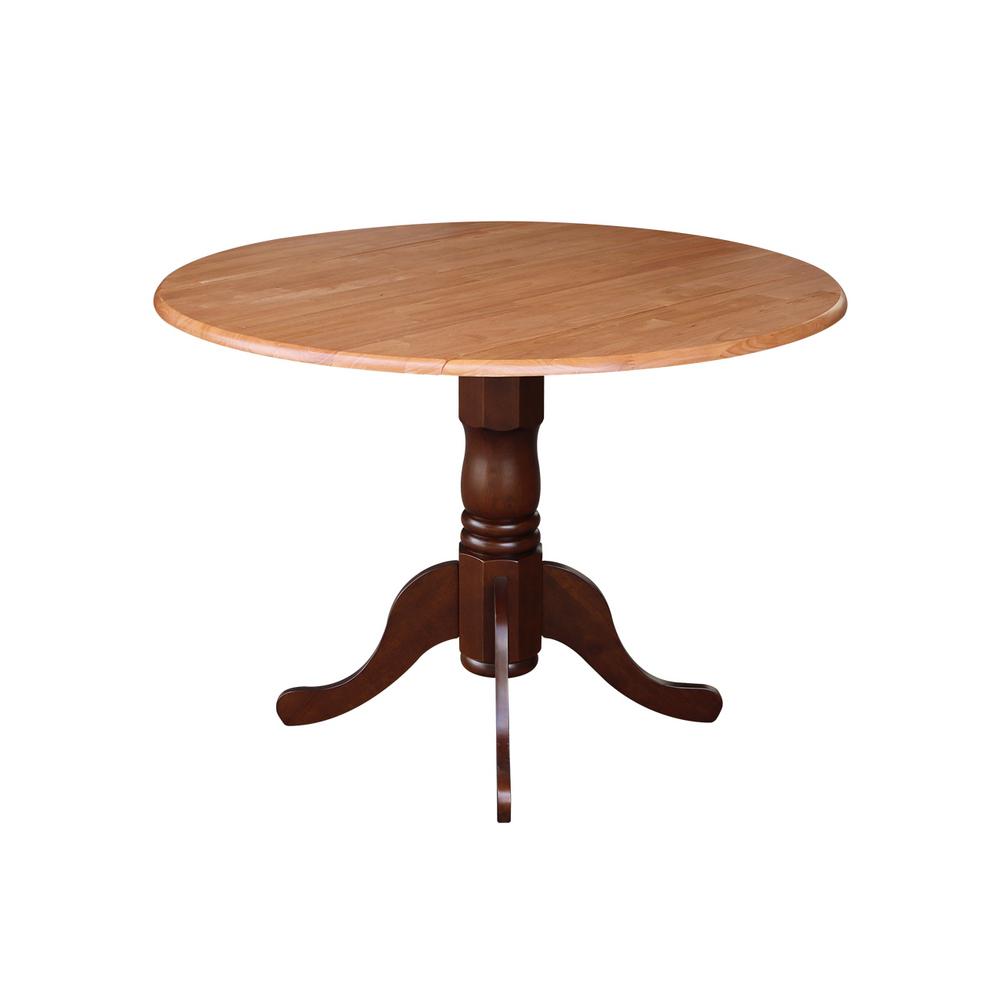International Concepts Cinnamon And Espresso Drop Leaf