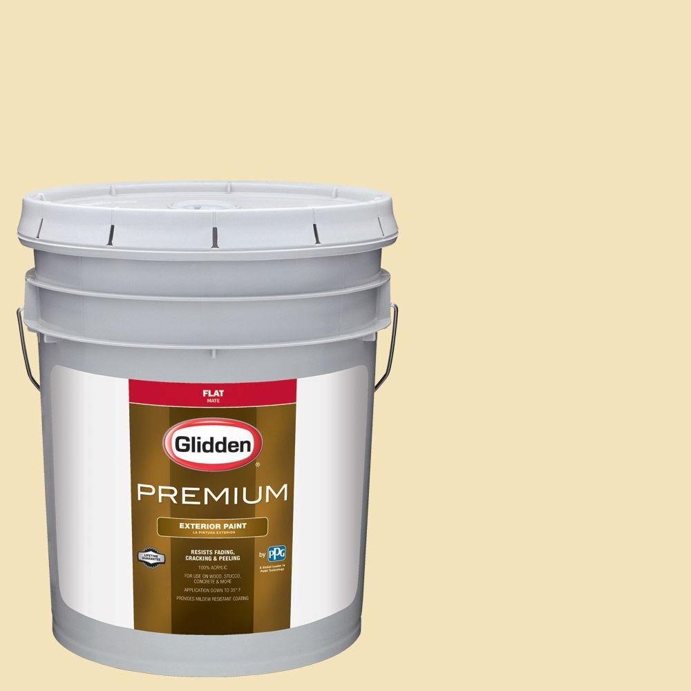 Glidden Premium 5gal. HDGY43D Haystack Flat Latex Exterior Paint