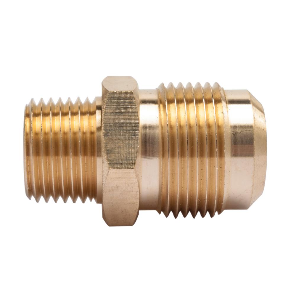LTWFITTING 3/4 in. Flare x 1/2 in. MIP Brass Adapter Fitting (5Pack