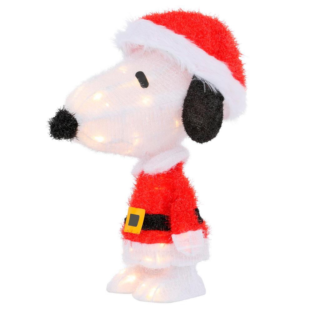 Peanuts 18 in. LED 3D PreLit Snoopy in Santa Suit90229