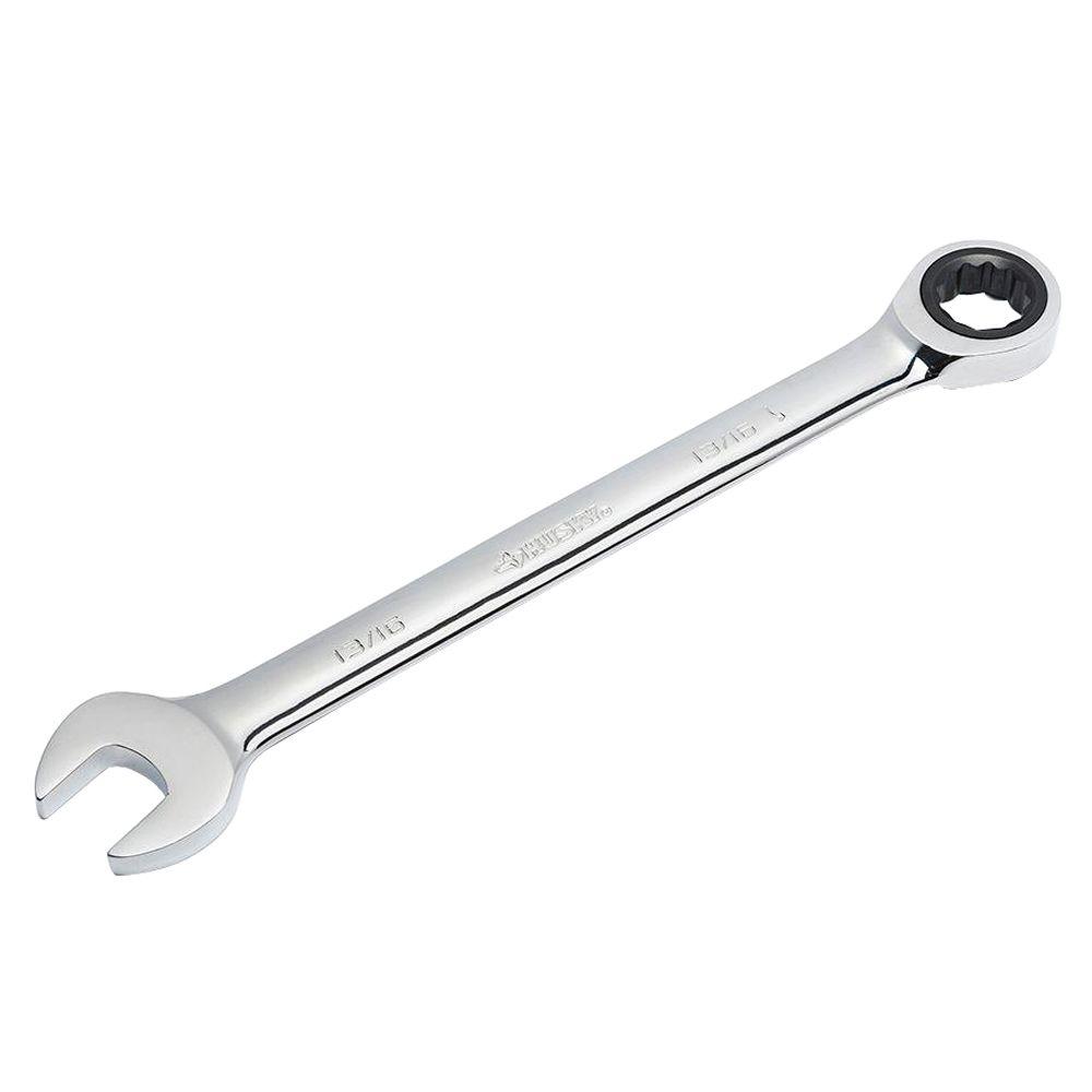 Husky 13/16 in. 12-Point SAE Ratcheting Combination Wrench-HRW1316 ...