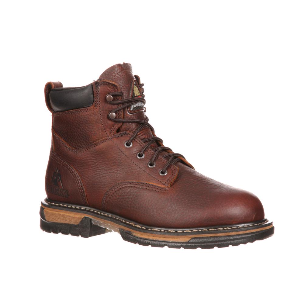 Work Boots - Steel Toe - BROWN 8.5 