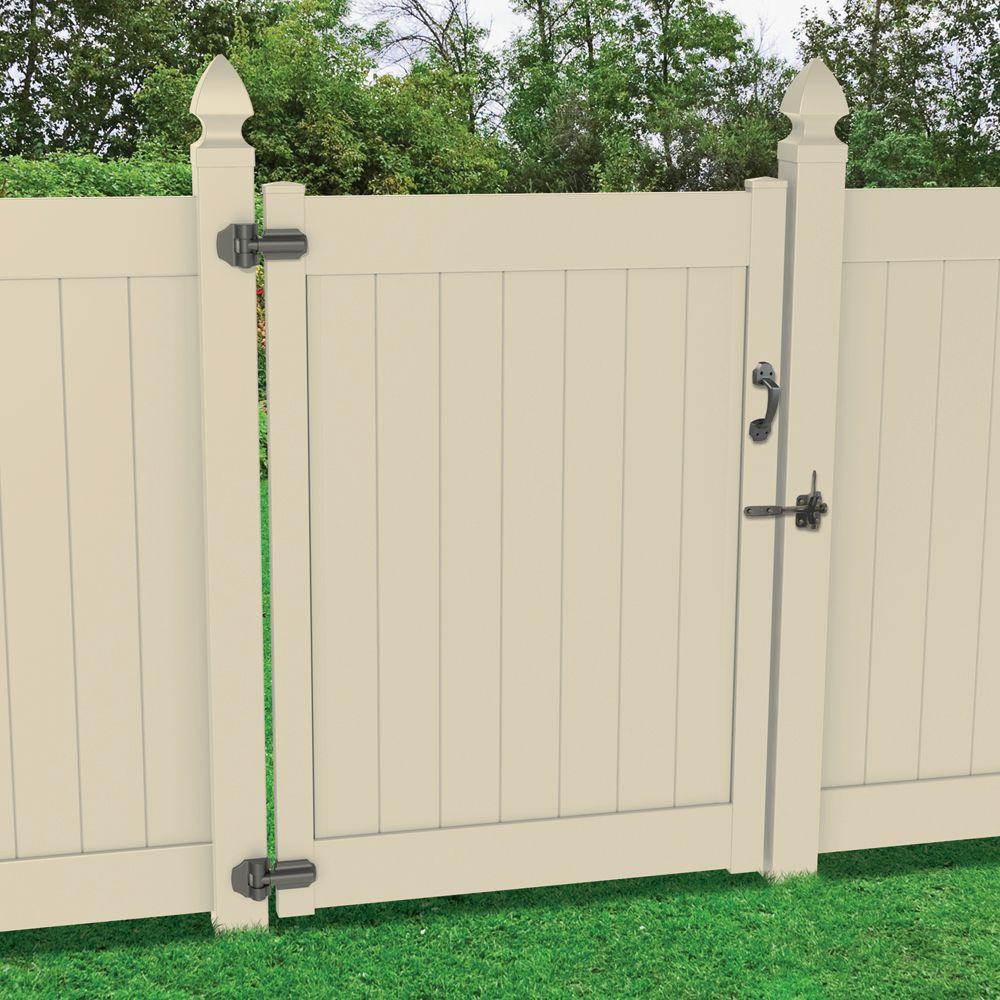 Vinyl Fence Gate Hinge Kit Aluminum Latch Hinges Internal Spring