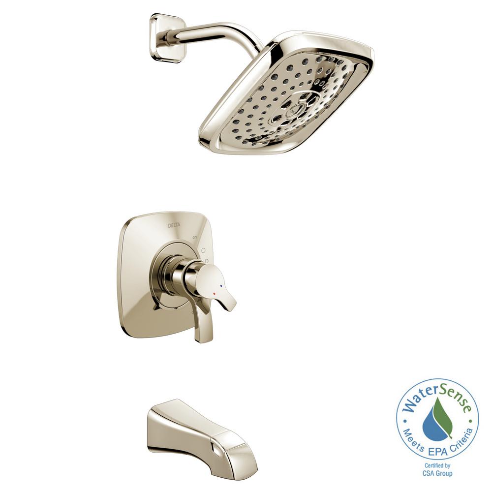 Delta Tesla TempAssure 17T Series SingleHandle Tub and Shower Faucet