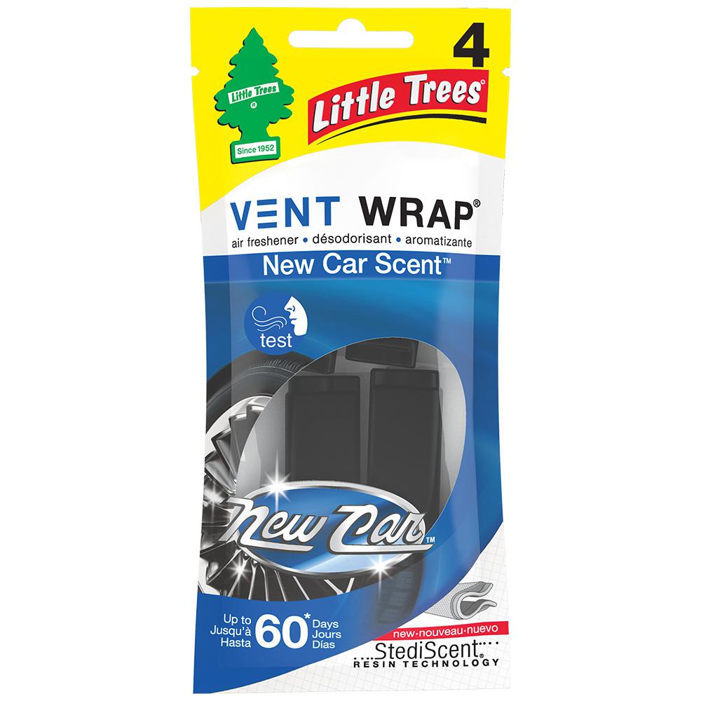 Little Trees New Car Scent Vent Wrap Air Freshener 4 Pack Ctk The Home Depot