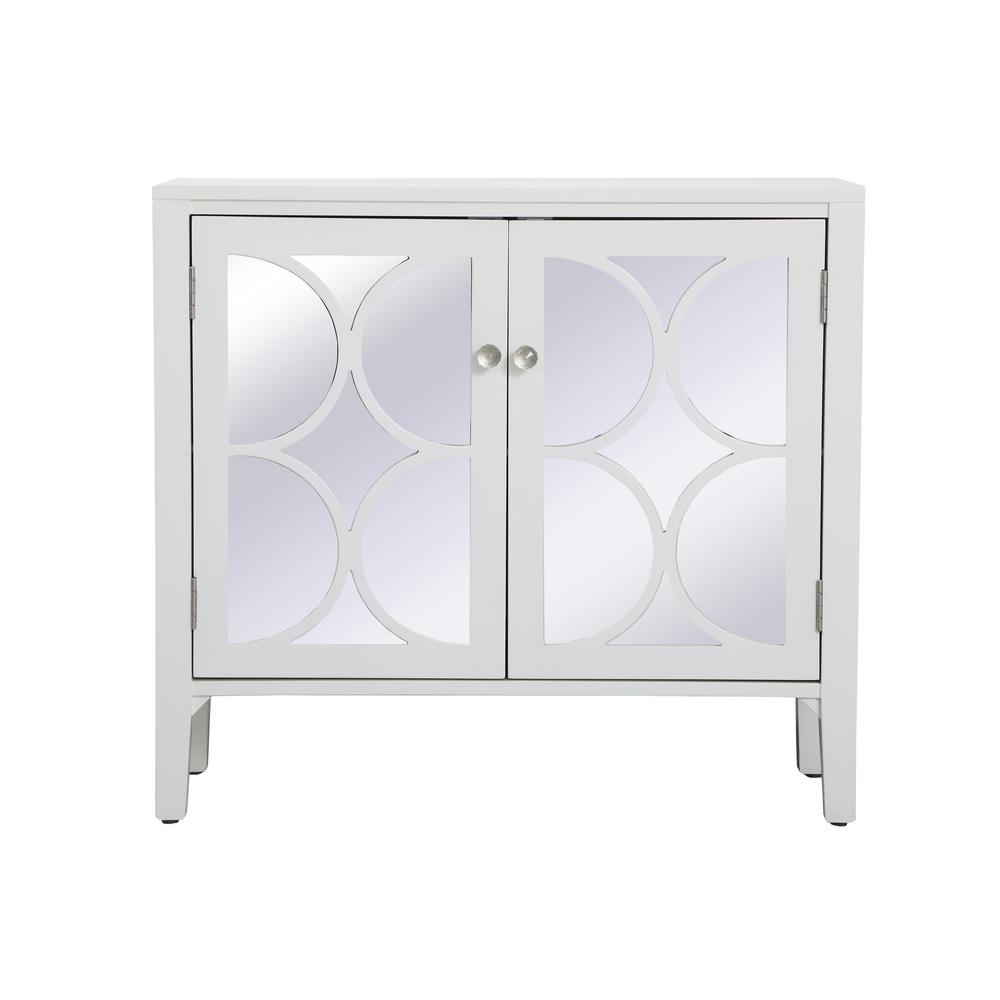 Timeless Home 2-Door in White Storage Cabinet 32 in. H x 36 in. W x 14 in. D