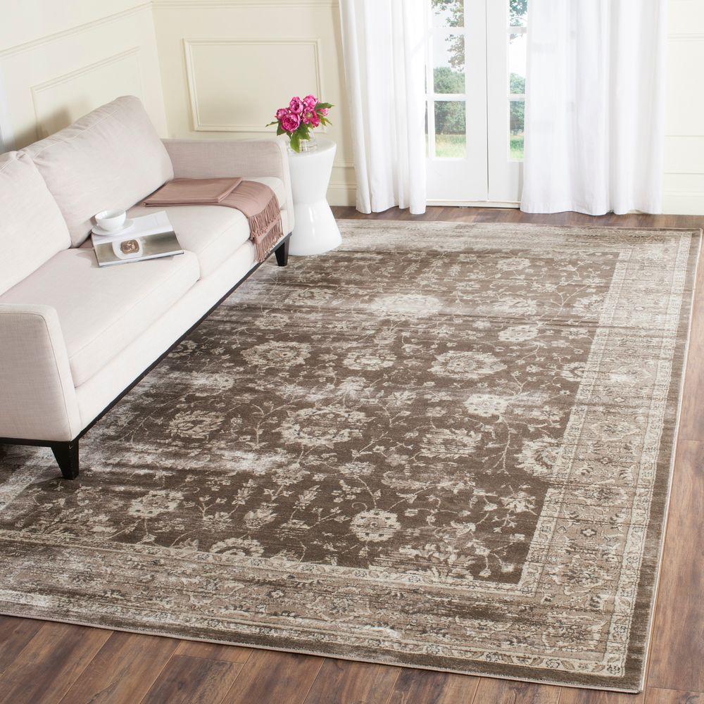 Safavieh Vintage Brown/Ivory 9 ft. x 12 ft. Area Rug-VTG431B-9 - The ...