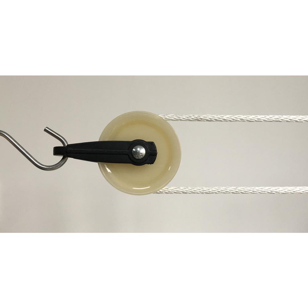 small plastic rope pulleys