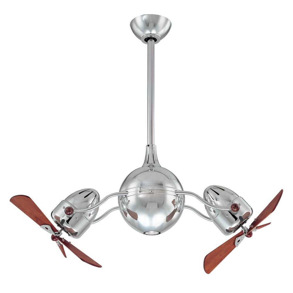 Gale Series 14 in. Halogen Indoor Polished Chrome Double Headed Ceiling