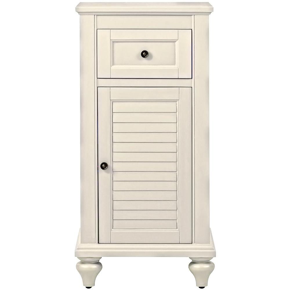 Hampton Harbor 25 In W 4 Door Tall Cabinet Drawer Storage Sequoia Glossy Tone