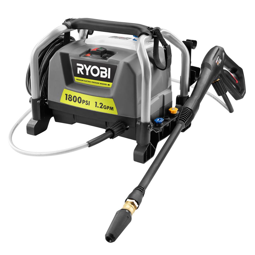 Pressure Washer Electric 1,800 psi 1.2 GPM Compact Lightweight ...