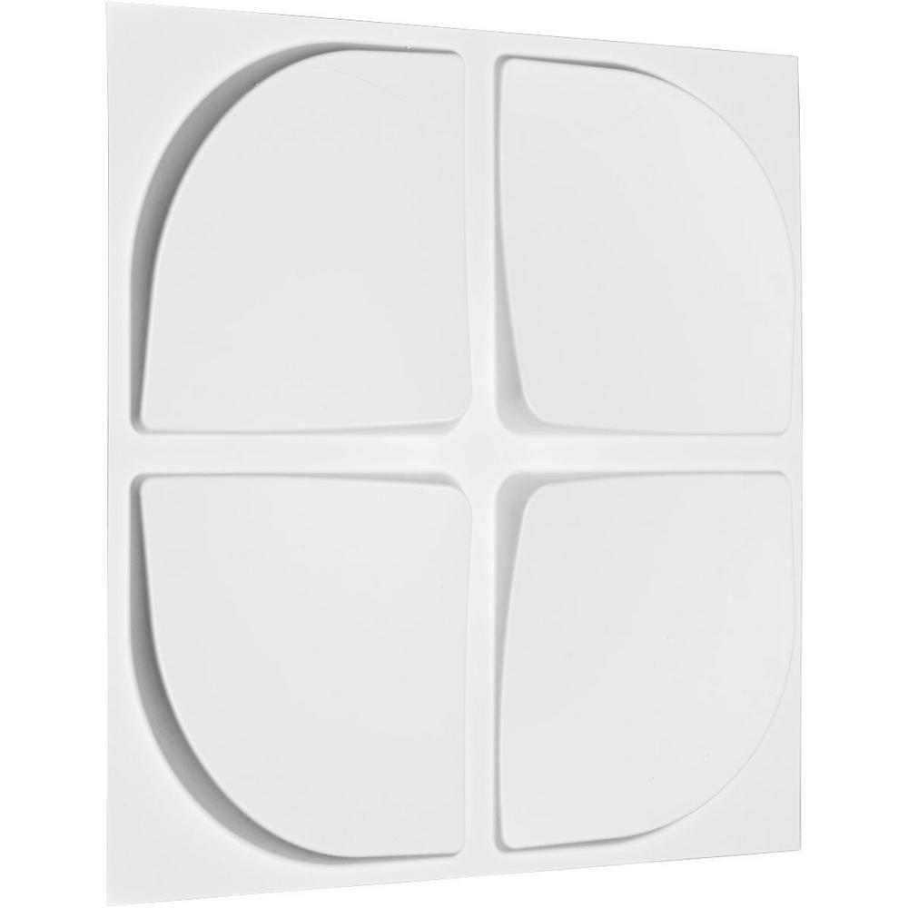 19 5//8W x 19 5//8H White 10 Each Ekena Millwork WP20X20PRWH-CASE-10 Primrose EnduraWall Decorative 3D Wall Panel