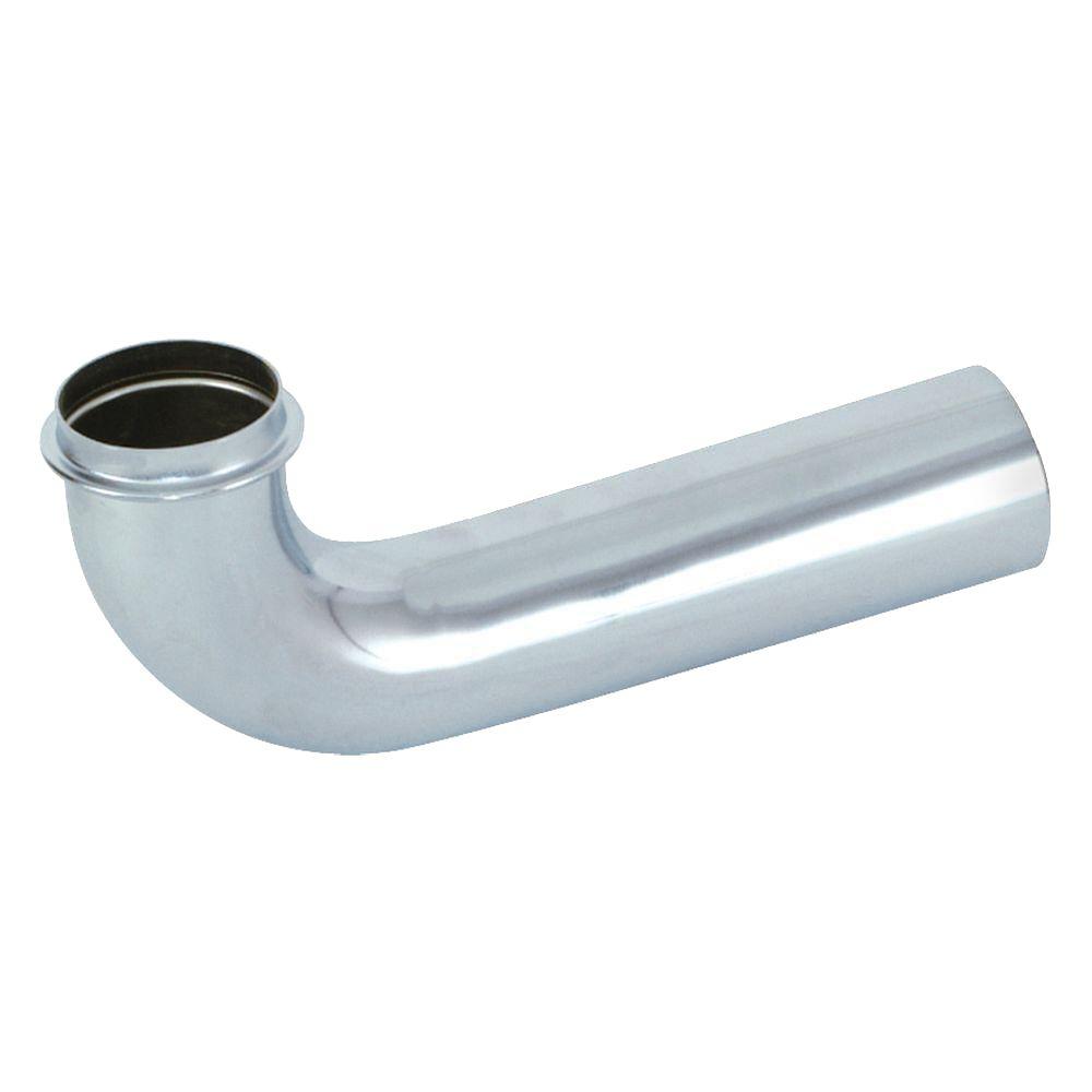 Eastman 11/2 in. x 15 in. Wall Bend Tube, Chrome35096 The Home Depot