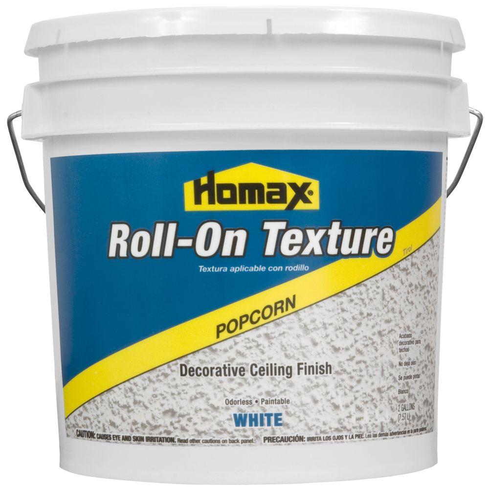 Homax 2 Gal White Popcorn Roll On Texture Decorative Ceiling