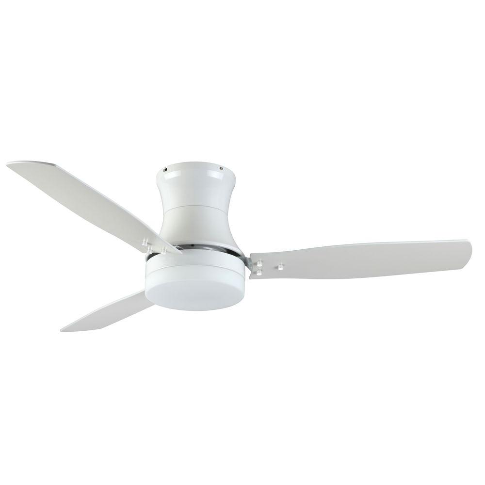 Troposair Modernaire 52 In Pure White Ceiling Fan And Light 88453