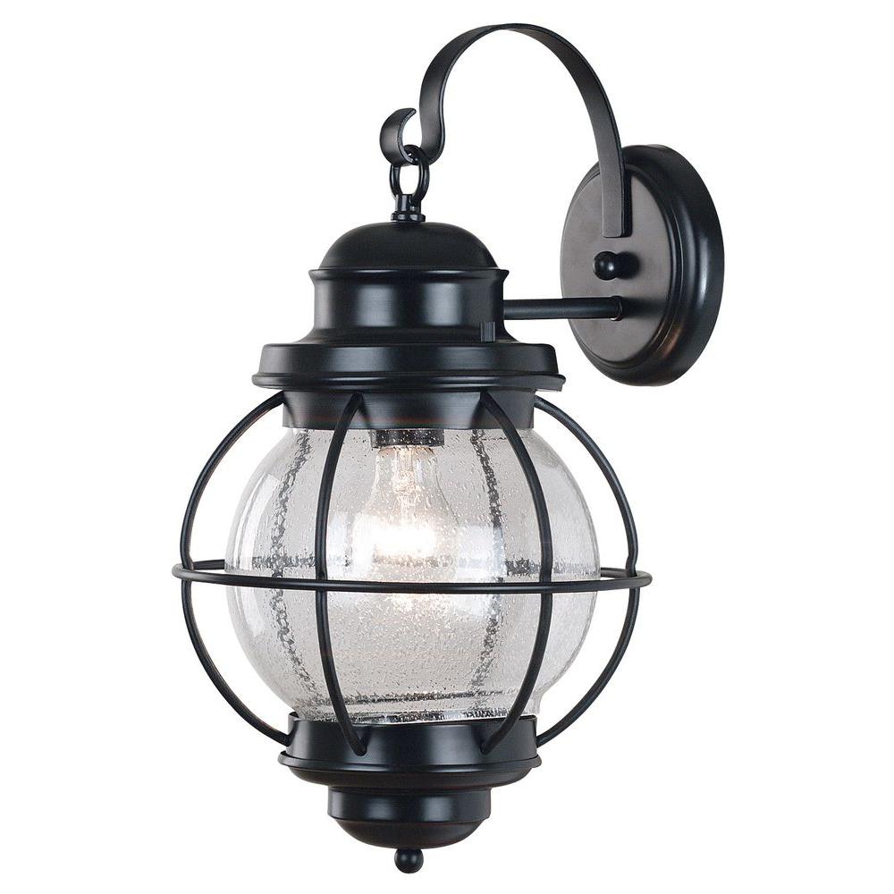 Kenroy Home Hatteras 1-Light Black Large Wall Lantern-90963BL - The ...