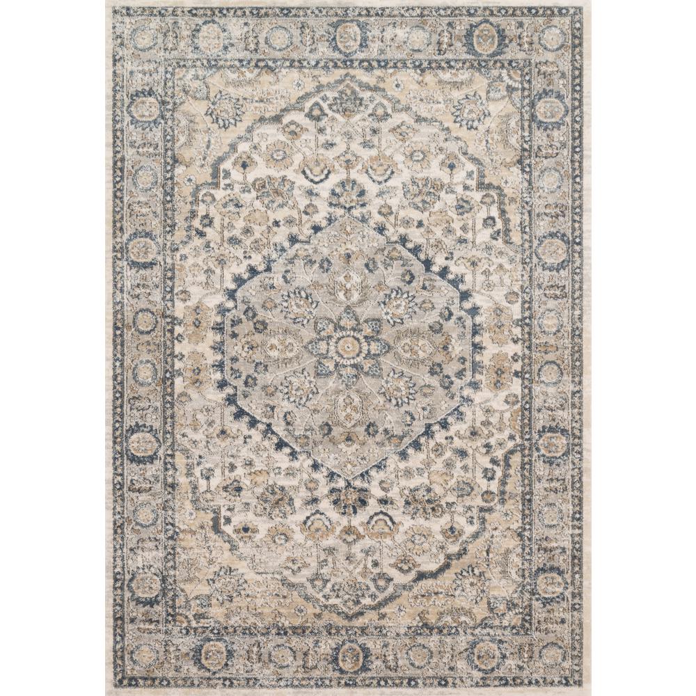 Loloi II Teagan Oriental Natural / Lt. Grey Area Rug