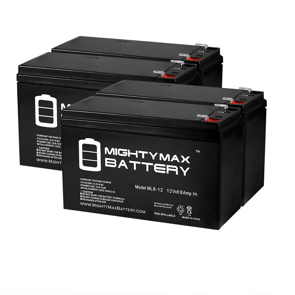 Mighty Max Battery 12 Volt 8 Ah Sla Sealed Lead Acid Agm Type Replacement Battery For Alarm 4146