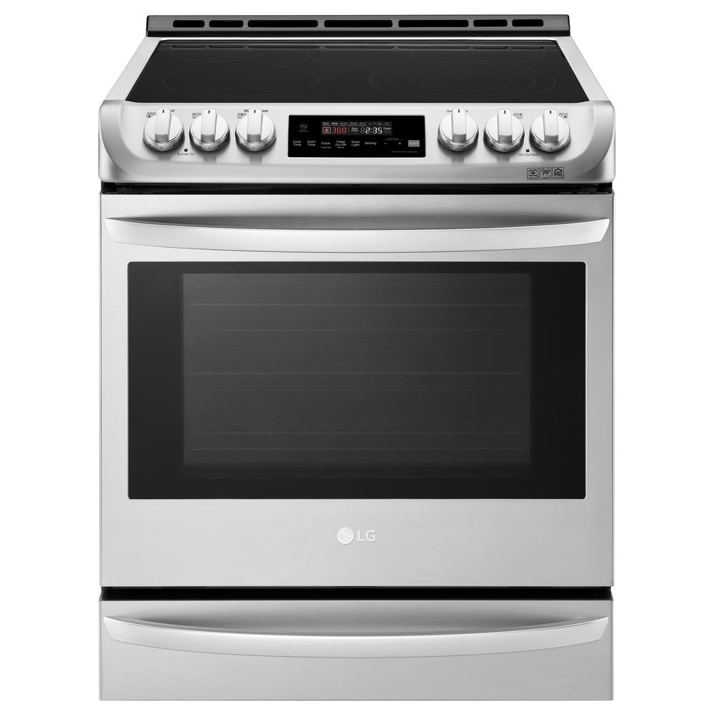 Lg Electronics 30 In 6 3 Cu Ft Smart Slide In Electric Range