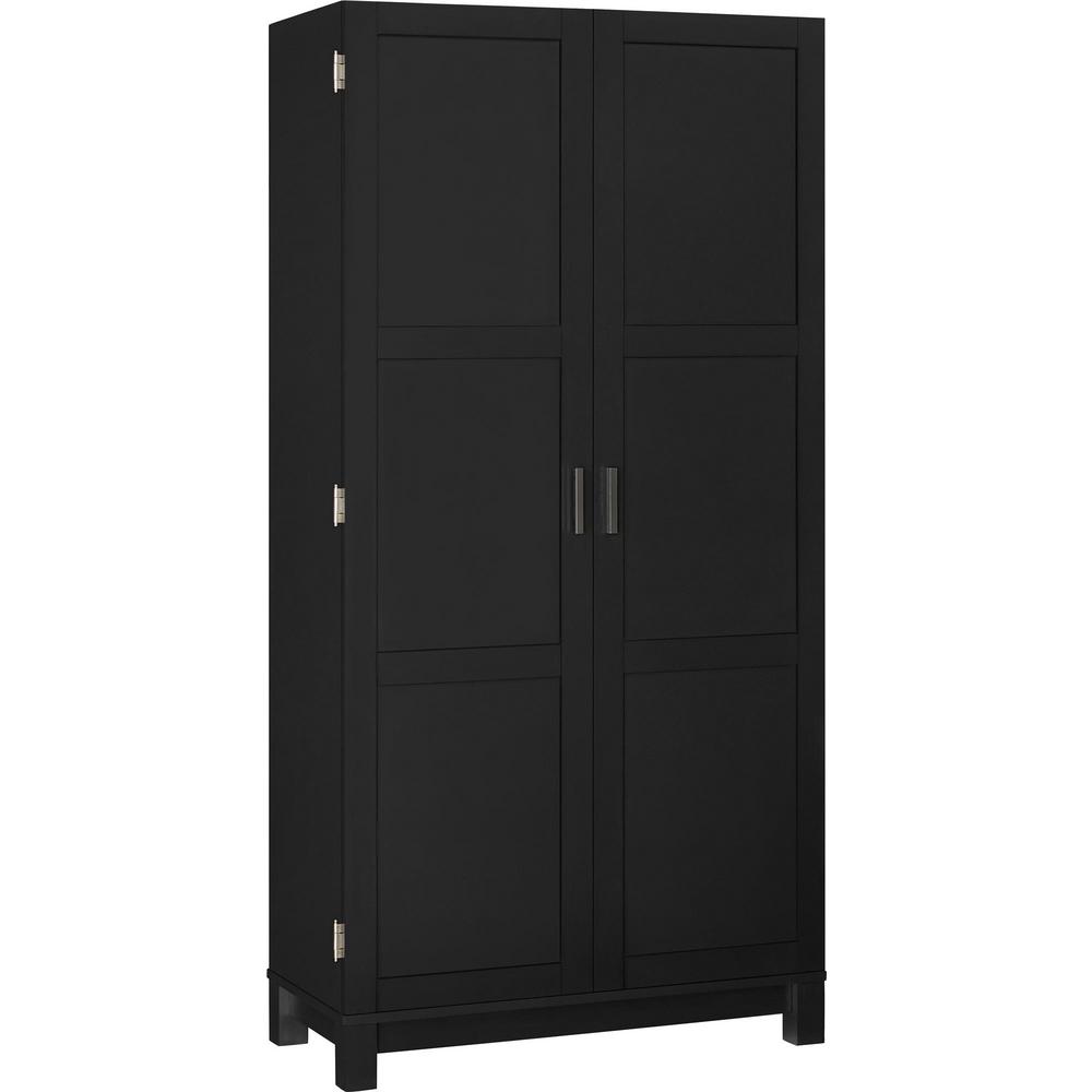 Office Storage Cabinets Home Furniture The Depot Viola Matte Black Storage Cabinet