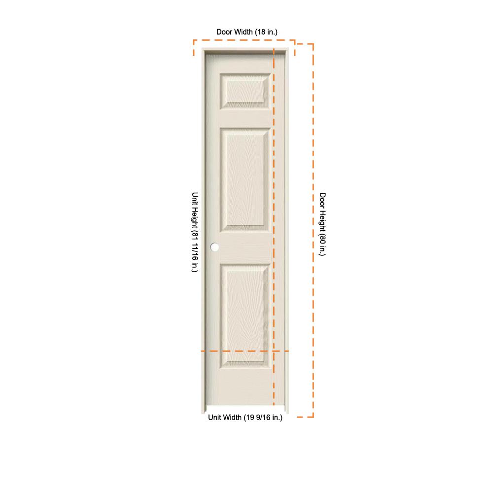 Jeld Wen 18 In X 80 In Colonist Primed Right Hand Textured