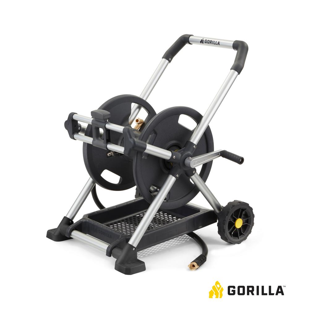 Gorilla Aluminum Zero-Rust Upright Hose Reel