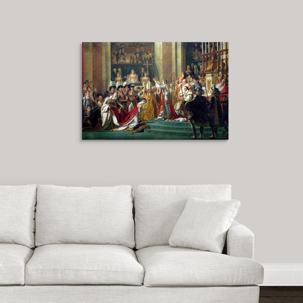 Paintings Artwork Canvas Wall Art Napoleon Crossing The ...