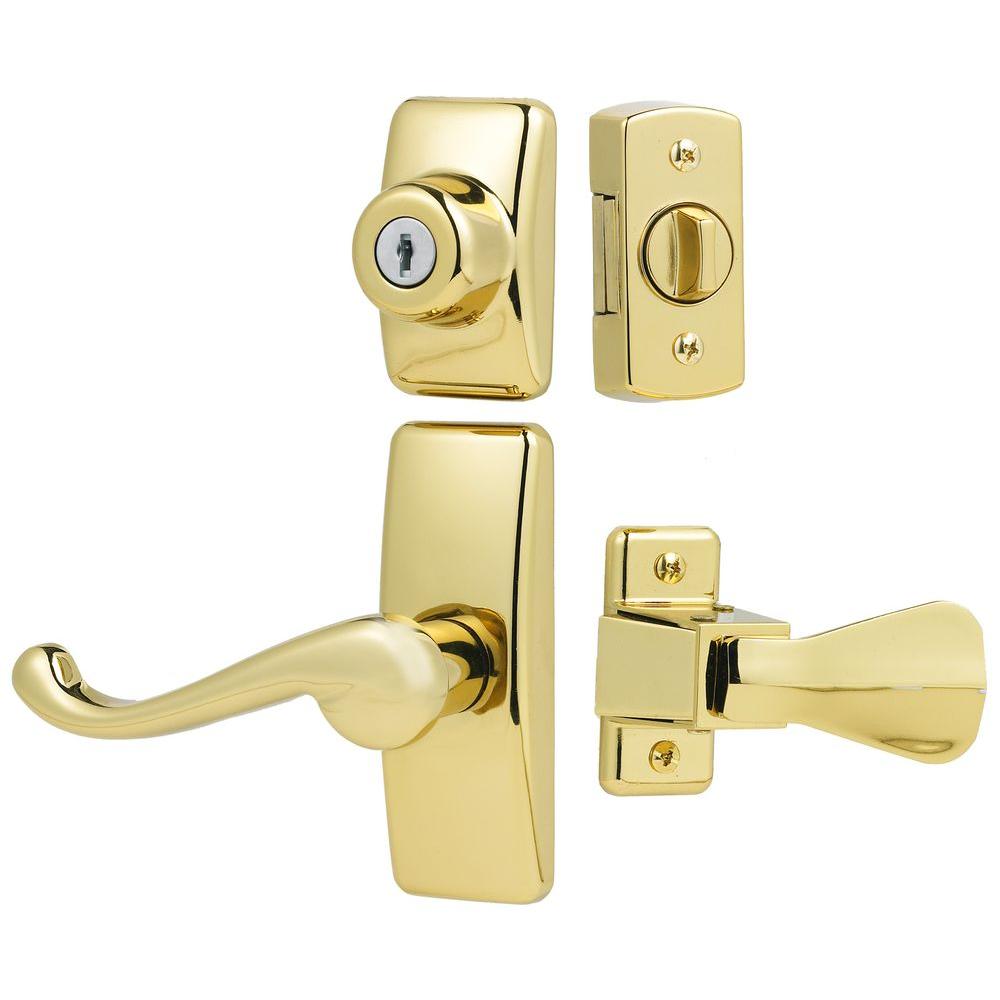 storm door deadbolt lock