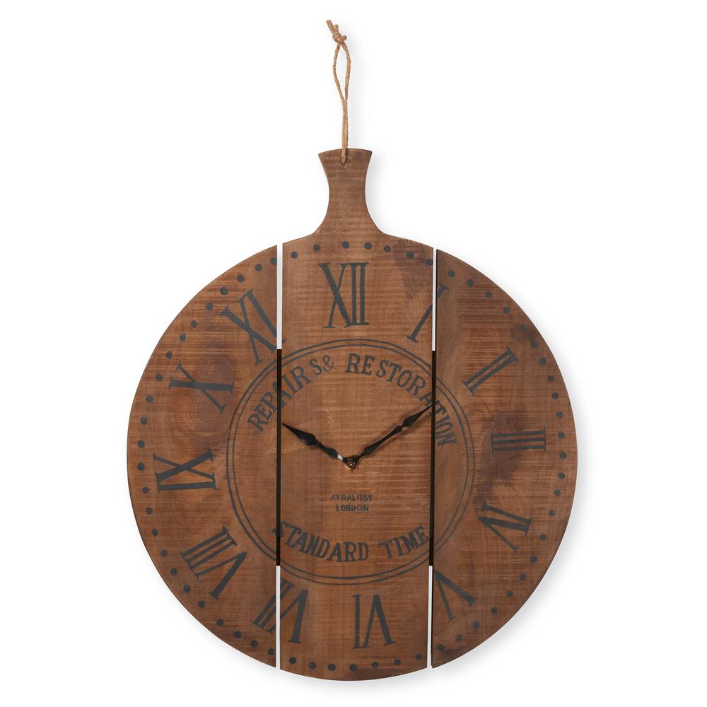 IMAX Edward 48 in. H x 48 in. W Round Wall Clock27635 The Home Depot