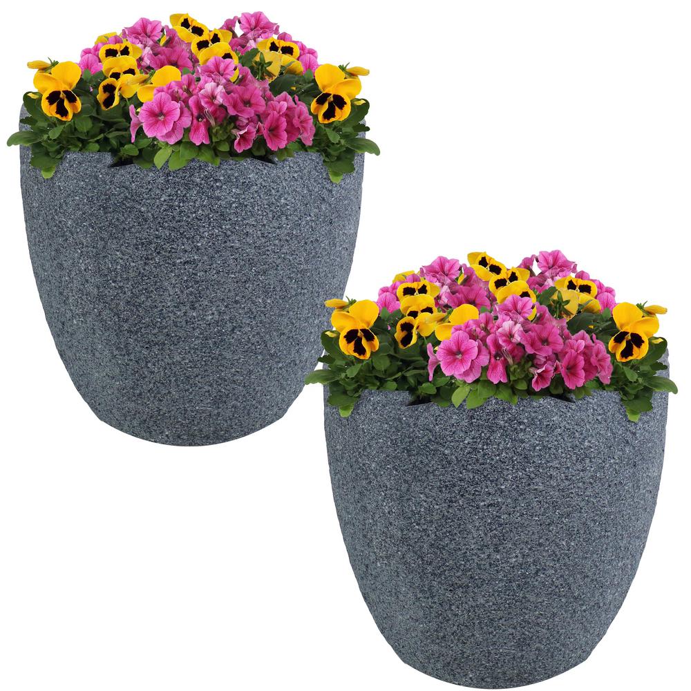 Upp Plant Tower Set of 3 Stackable Flower Pot Planter Planter Anthracite